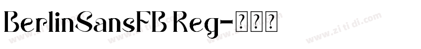 BerlinSansFB Reg字体转换